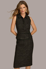 Donna Karan Dresses And Jumpsuits | Women TWEED JACKET DRESS Black