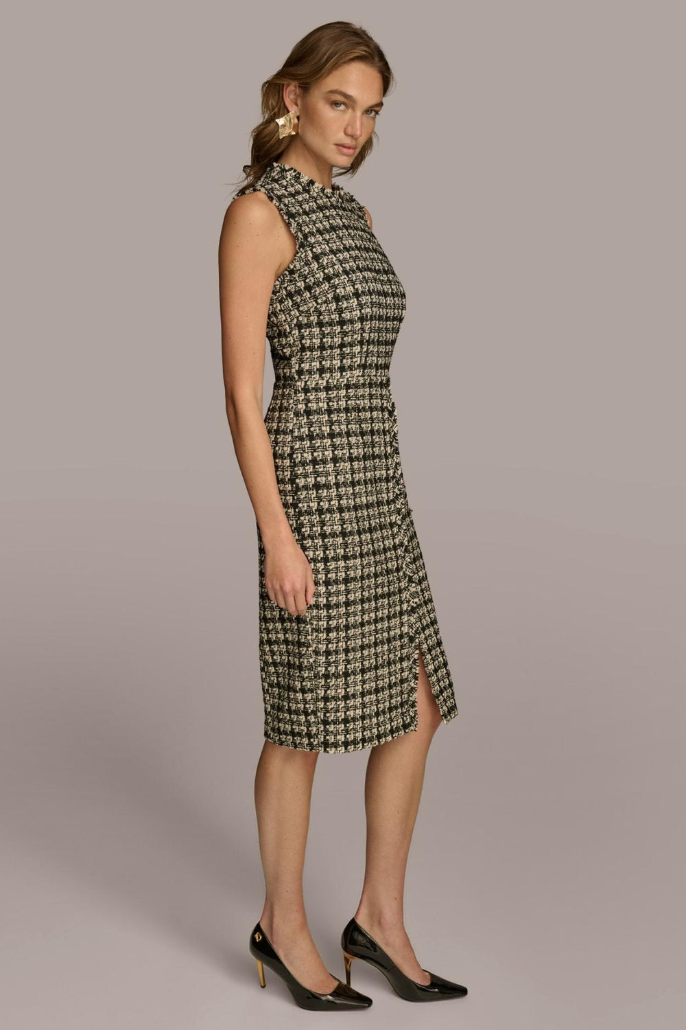 Donna Karan Dresses And Jumpsuits | Women TWEED SHEATH DRESS Black Multi