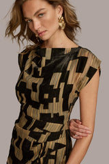 Donna Karan Dresses And Jumpsuits | Women VELVET BURNOUT SHEATH DRESS Black