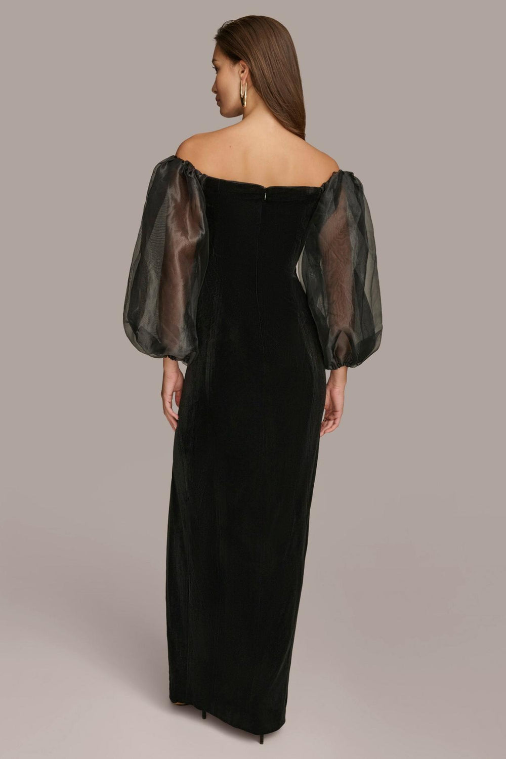 Donna Karan Dresses And Jumpsuits | Women VELVET OFF THE SHOULDER GOWN Black