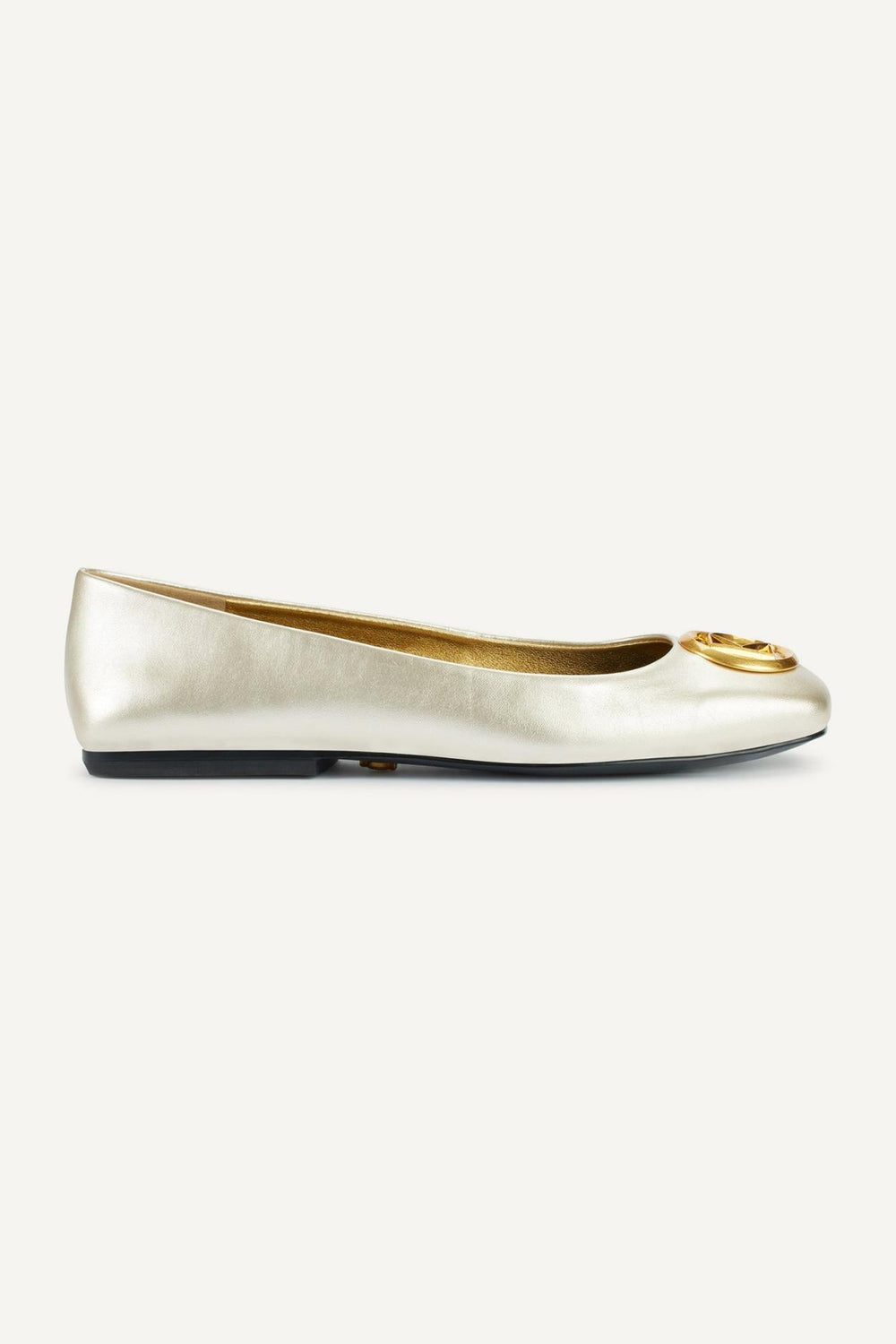 Donna Karan Flats And Loafers | Women KYLEE BALLET FLAT White/gold