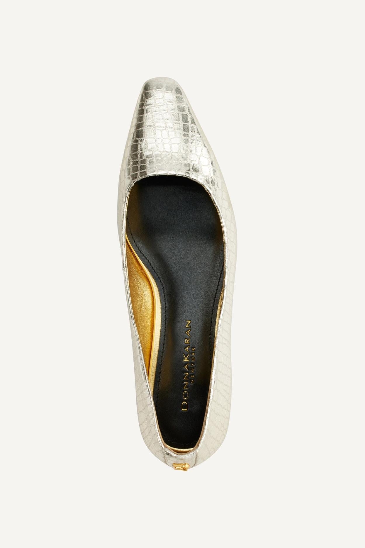 Donna Karan Flats And Loafers | Women SAVITA POINTED FLAT White Gold