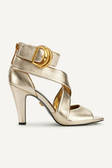 Donna Karan Heels And Wedges | Women CLARI STRAPPY SANDAL White Gold