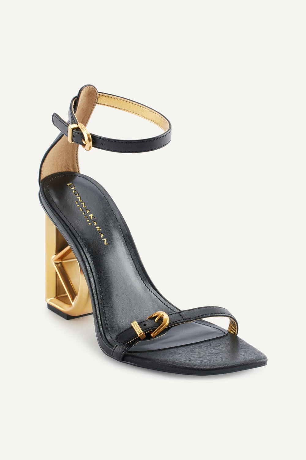 Donna Karan Heels And Wedges | Women DK ANKLE STRAP SANDAL Black