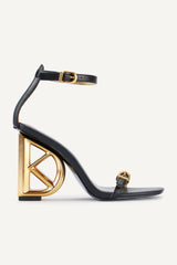 Donna Karan Heels And Wedges | Women DK ANKLE STRAP SANDAL Black