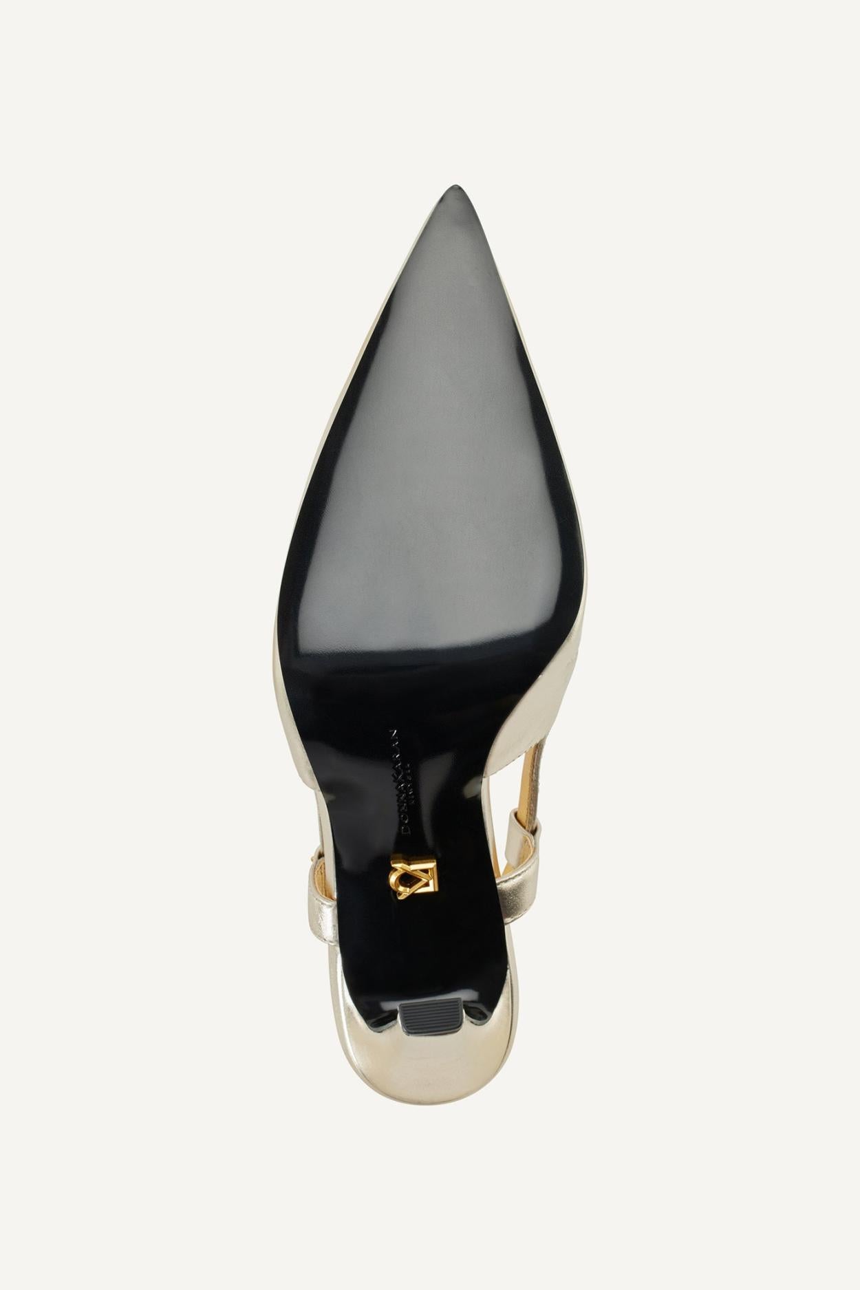 Donna Karan Heels And Wedges | Women DONNA SLINGBACK PUMP White Gold