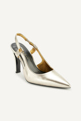 Donna Karan Heels And Wedges | Women DONNA SLINGBACK PUMP White Gold