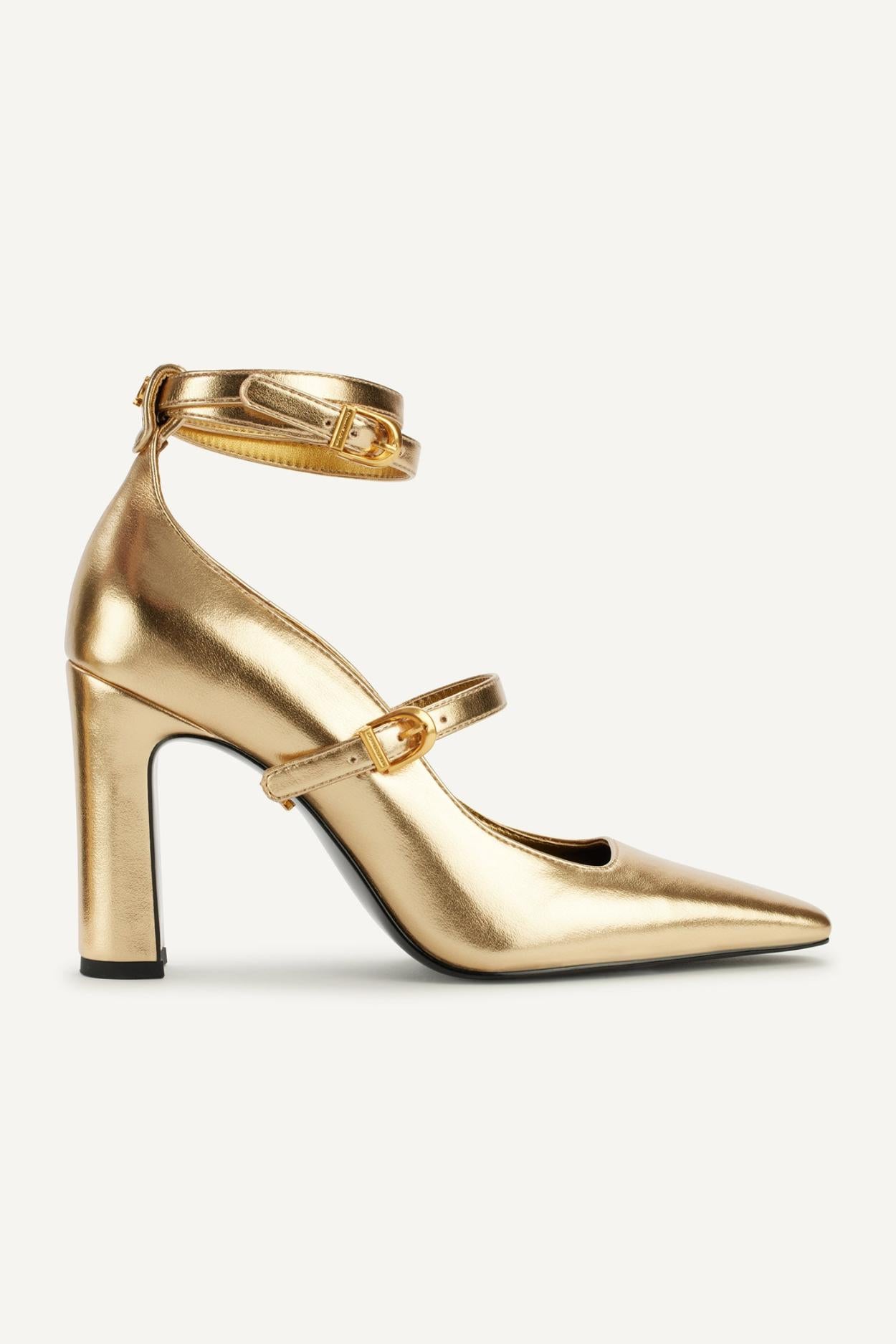 Donna Karan Heels And Wedges | Women PRYCE STRAPPY HIGH PUMP HEEL Gold