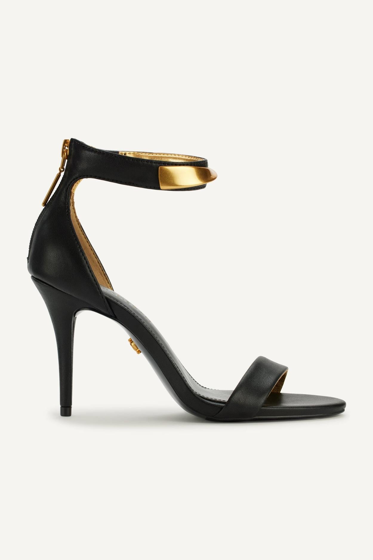 Donna Karan Heels And Wedges | Women SABINA ANKLE STRAP SANDAL Black