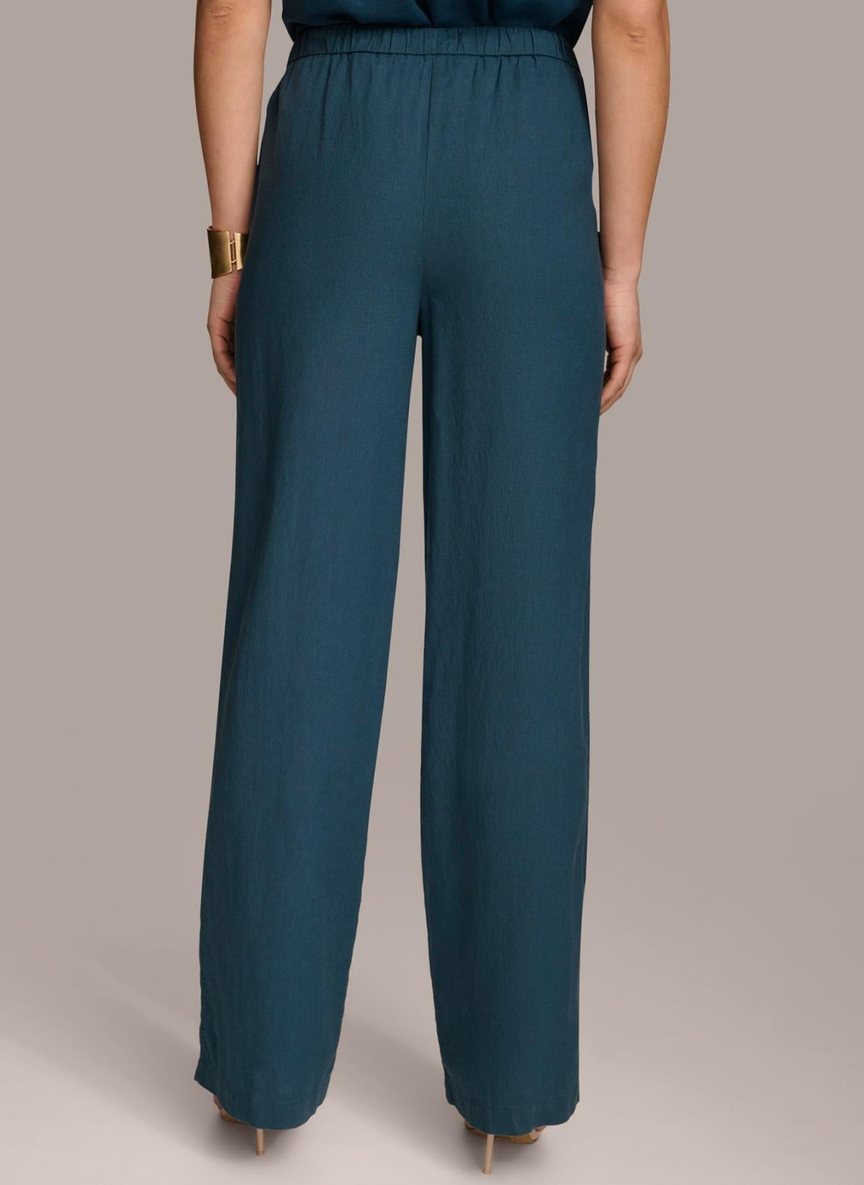 Donna Karan Pants | Women DRAWSTRING PANT Tide Navy