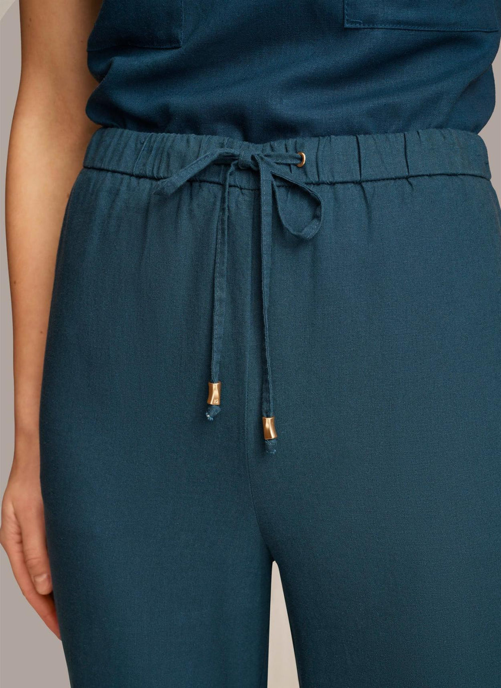 Donna Karan Pants | Women DRAWSTRING PANT Tide Navy