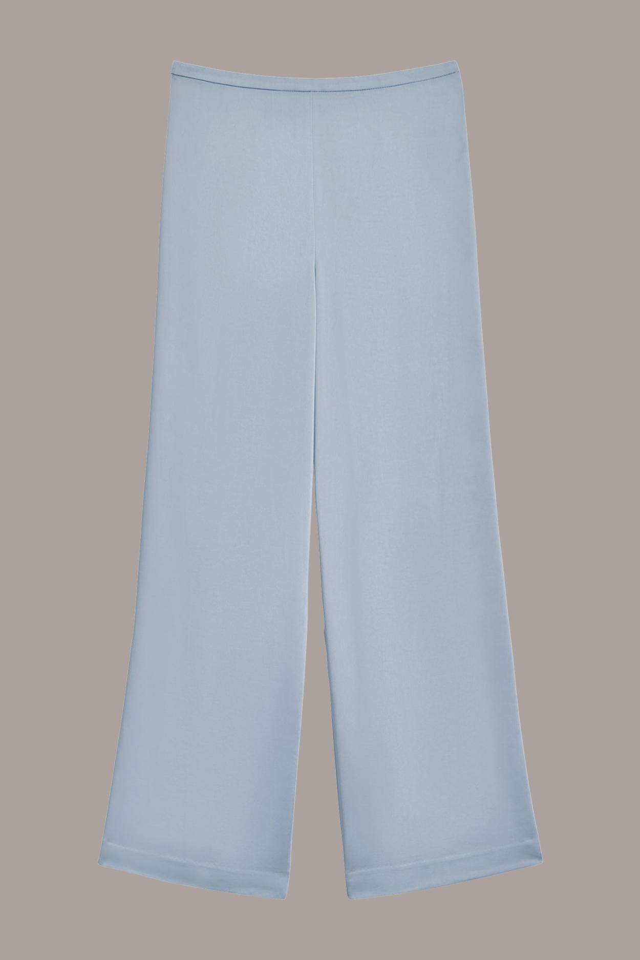 Donna Karan Pants | Women FLAT FRONT WIDE LEG PANT Glacial Blue