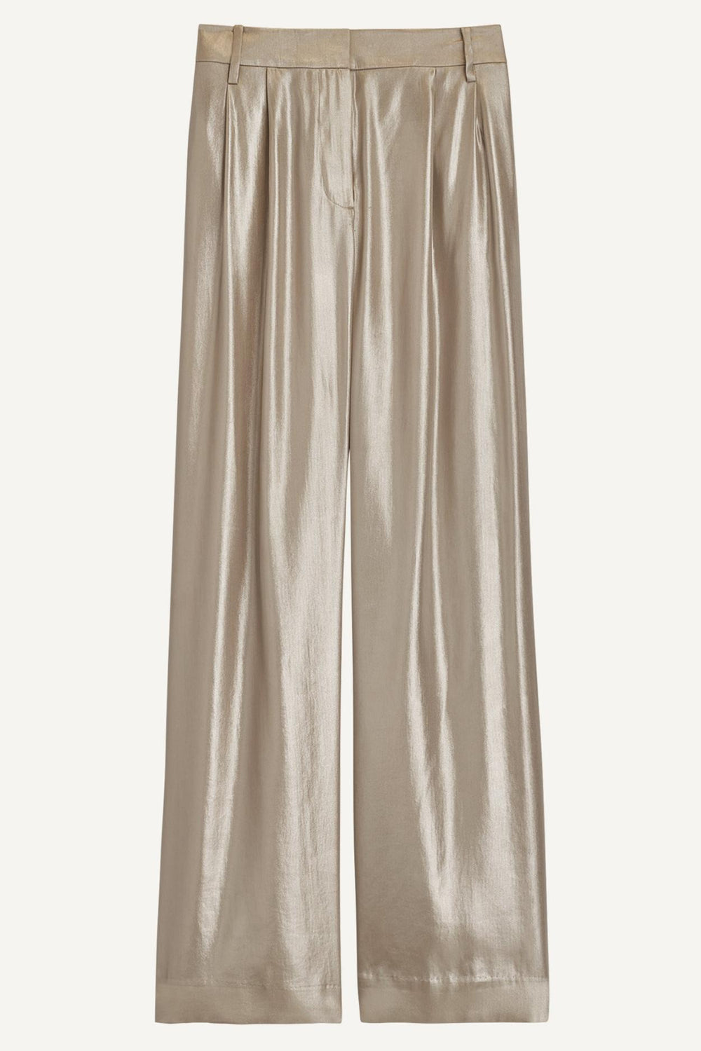 Donna Karan Pants | Women NOVELTY PLEATED WIDE LEG TROUSER Silver