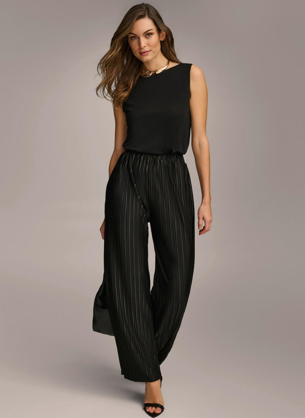 Donna Karan Pants | Women PLEATED PULL ON PANT Black