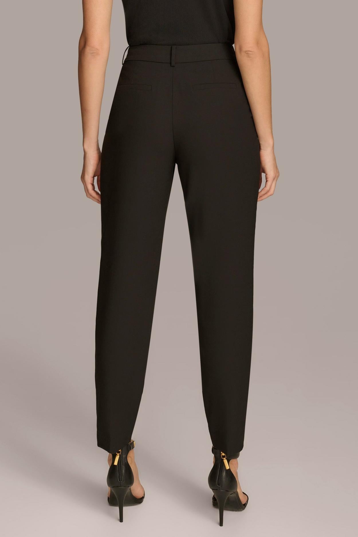 Donna Karan Pants | Women PLEATED SLIM LEG TROUSER Black