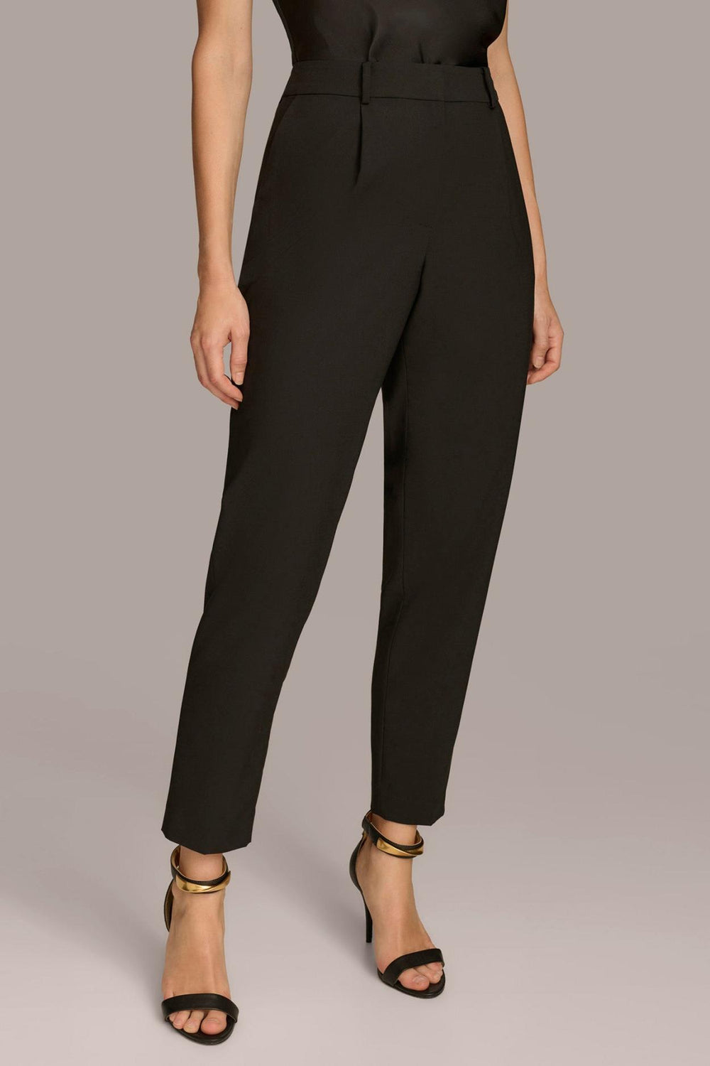 Donna Karan Pants | Women PLEATED SLIM LEG TROUSER Black