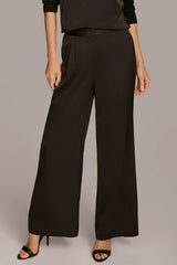 Donna Karan Pants | Women PLEATED WIDE LEG PANT Black