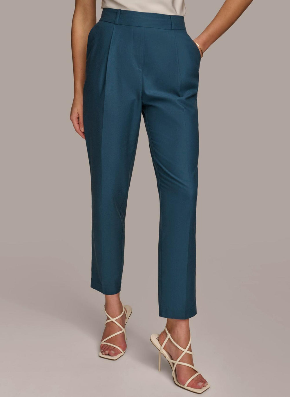 Donna Karan Pants | Women PULL ON TROUSER WITH PLEATS Tide Navy