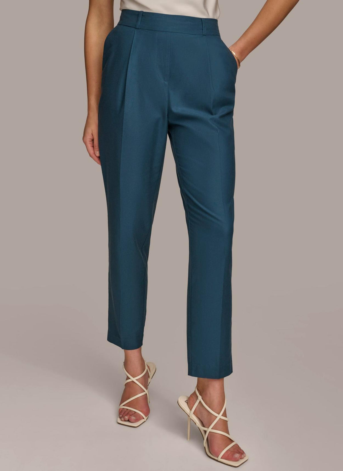 Donna Karan Pants | Women PULL ON TROUSER WITH PLEATS Tide Navy