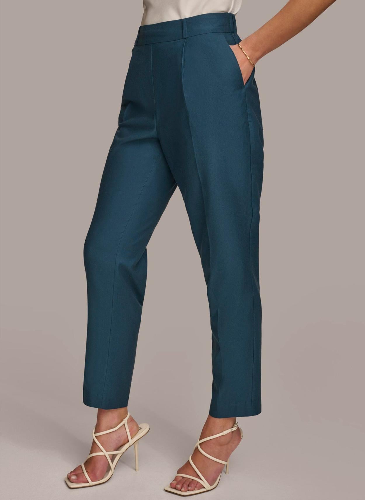 Donna Karan Pants | Women PULL ON TROUSER WITH PLEATS Tide Navy