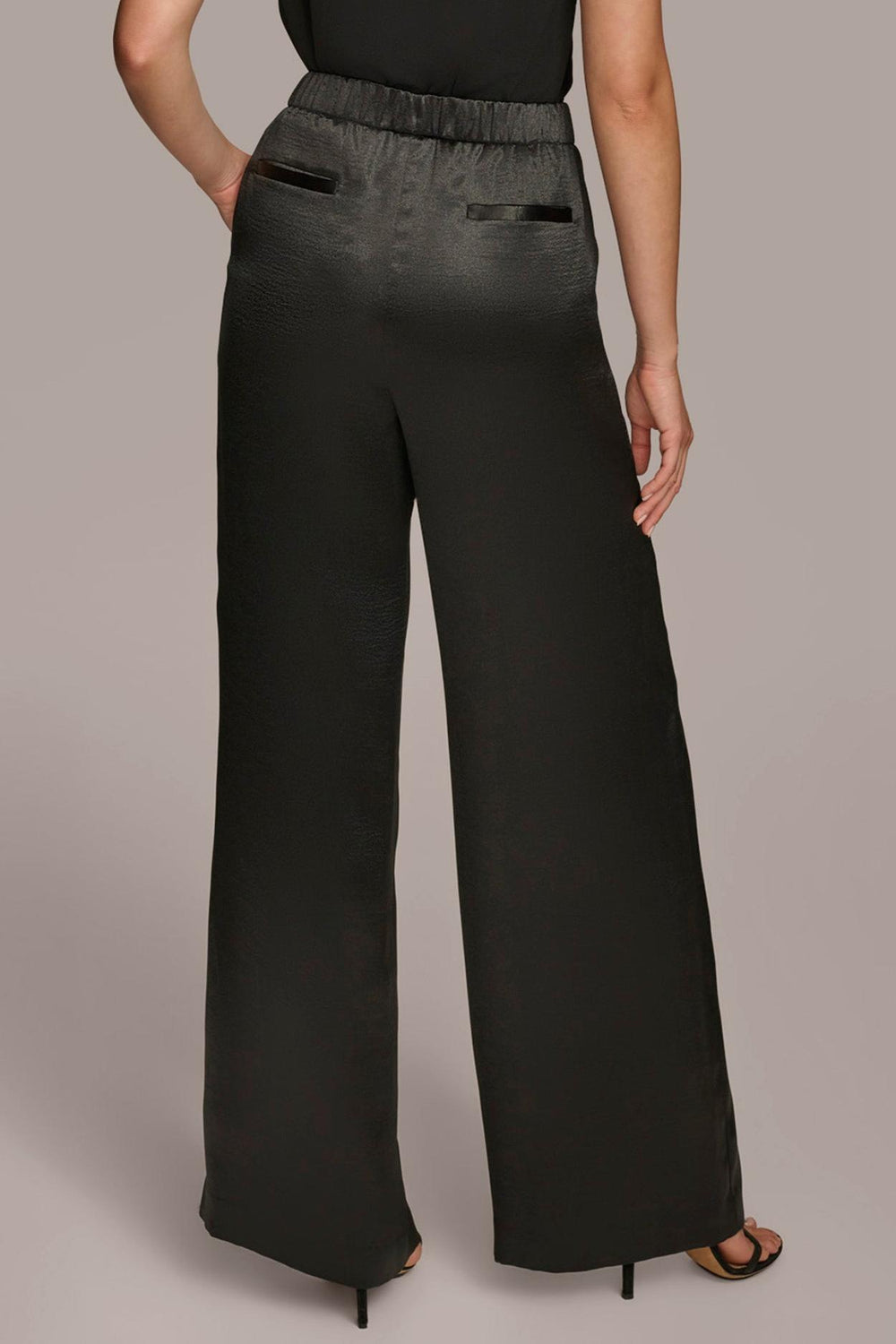 Donna Karan Pants | Women PULL-ON WIDE LEG TROUSER Black