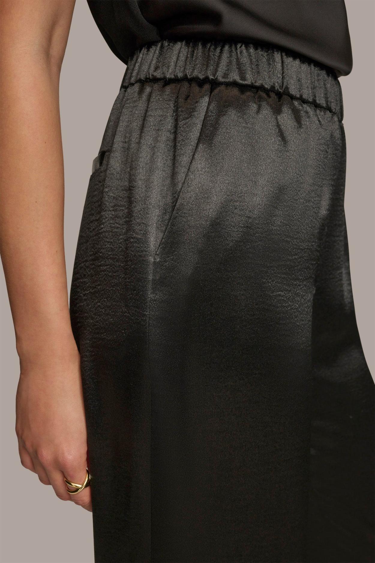 Donna Karan Pants | Women PULL-ON WIDE LEG TROUSER Black