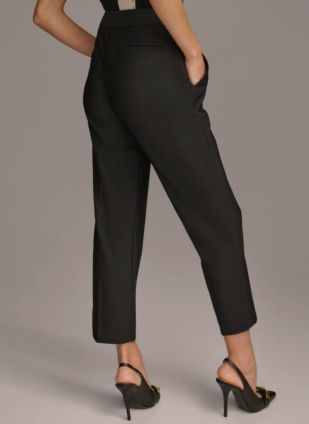 Donna Karan Pants | Women SLIM LEG ANKLE LENGTH PANT Black