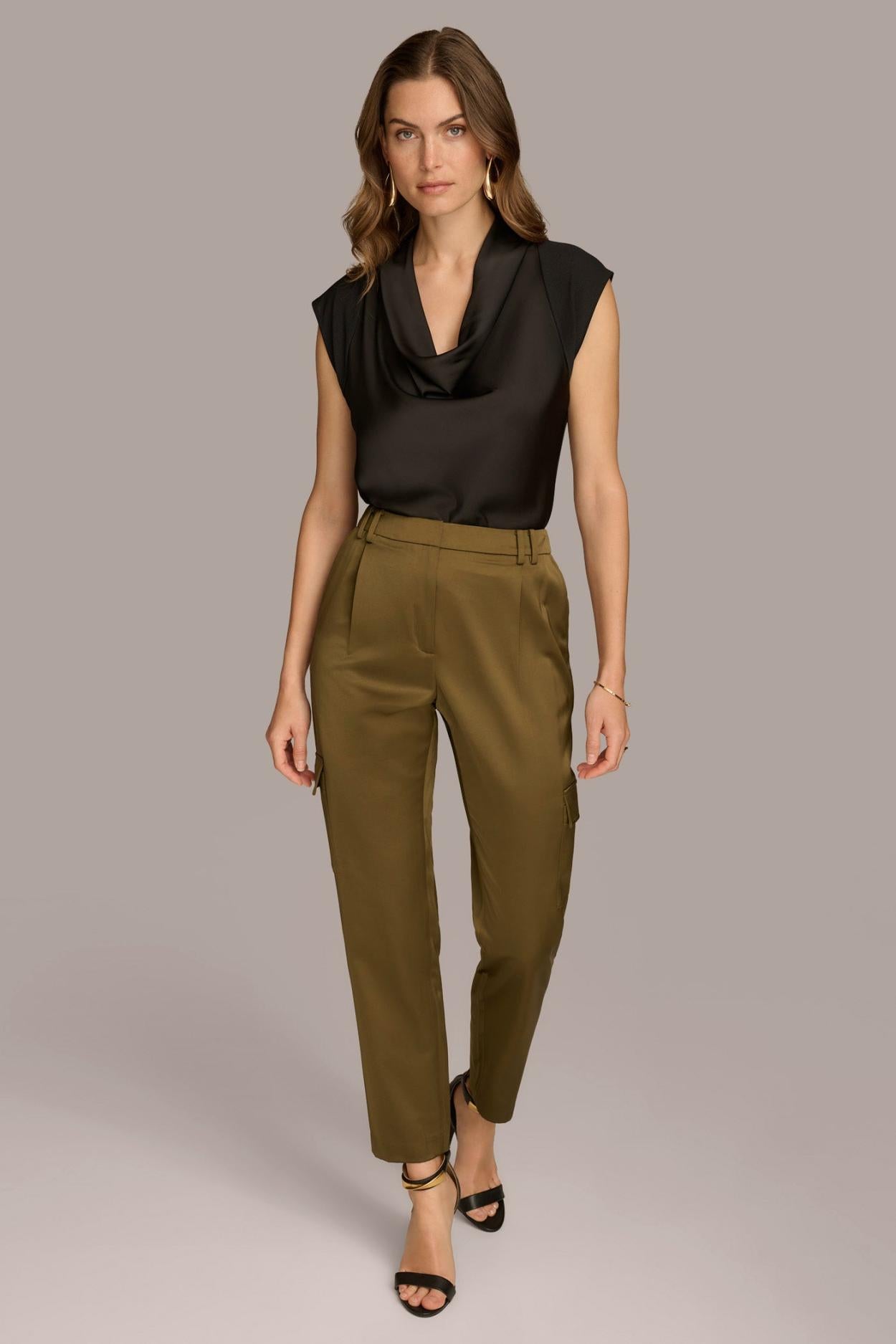 Donna Karan Pants | Women STRAIGHT LEG CARGO PANT Beech