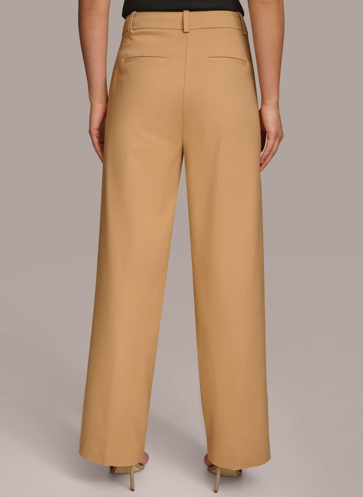 Donna Karan Pants | Women STRAIGHT LEG TROUSER WITH TAB WAIST DETAIL Fawn