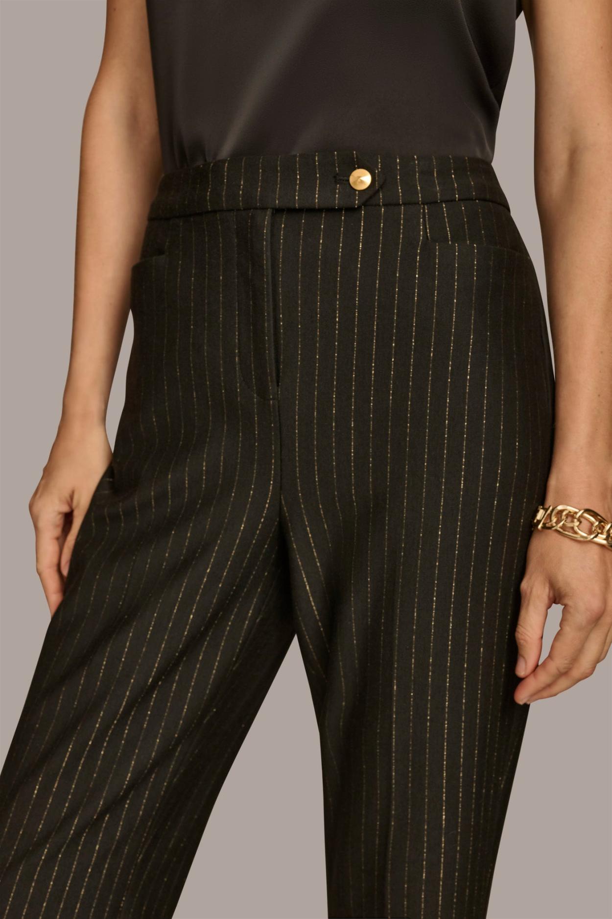 Donna Karan Pants | Women STRAIGHT PINSTRIPE PANT Black