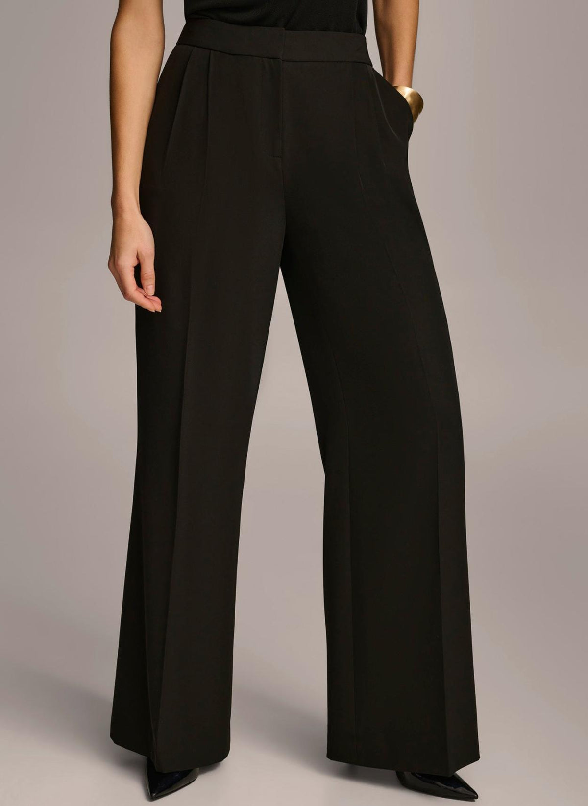 Donna Karan Pants | Women WIDE LEG PANT Black