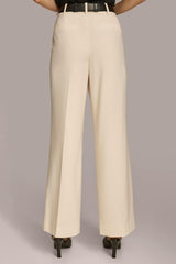 Donna Karan Pants | Women WIDE LEG TROUSER WITH CHAIN BELT Ivory