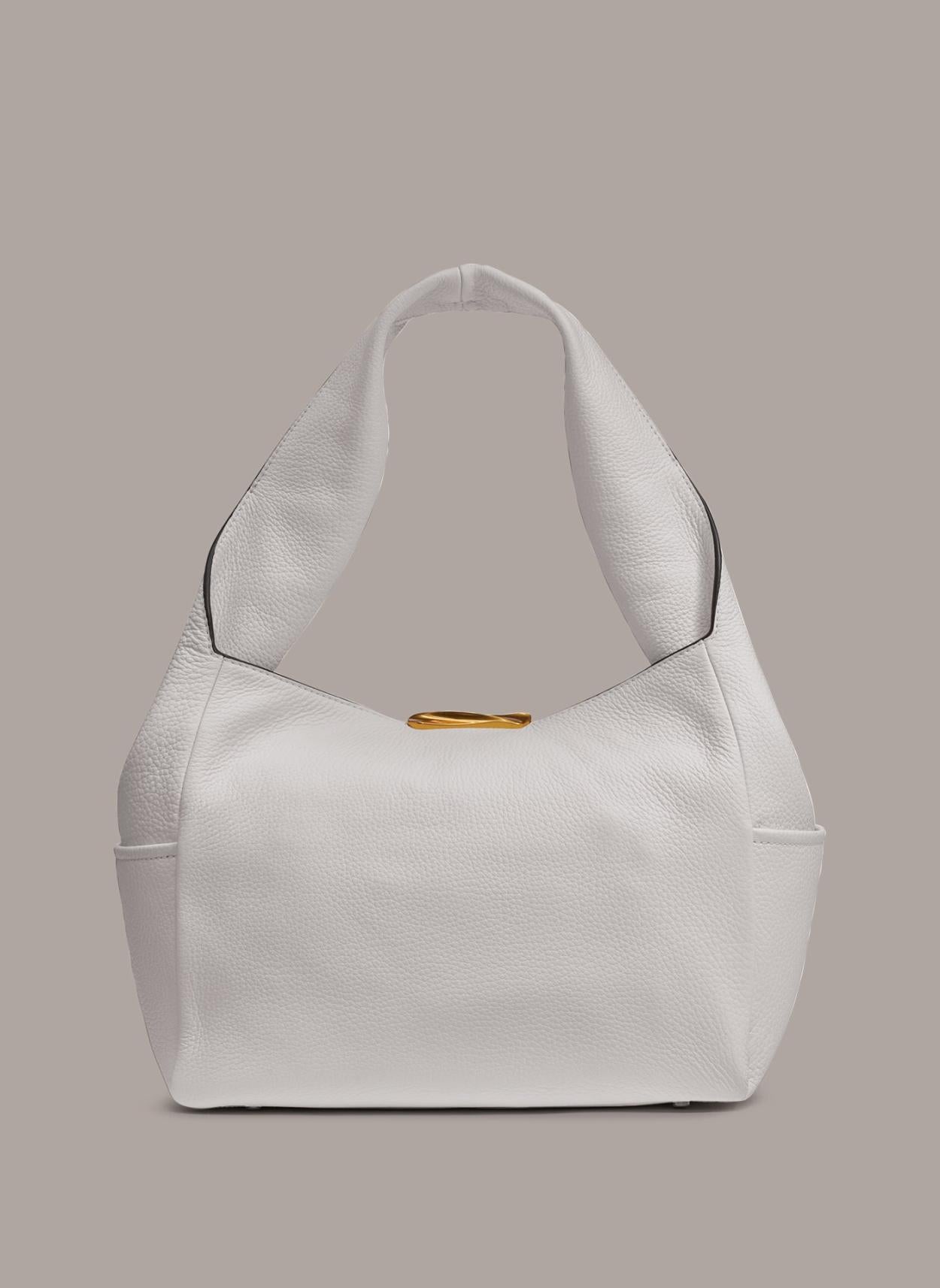 Donna Karan Shoulder And Hobo Bags | Women AMAGANSETT SHOULDER BAG Brilliant White
