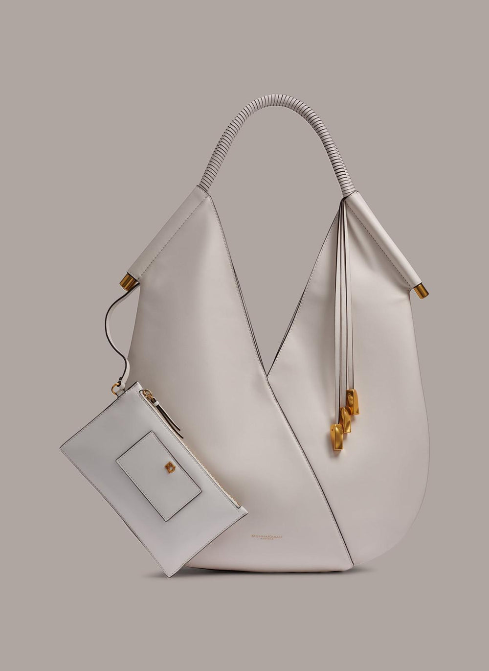 Donna Karan Shoulder And Hobo Bags | Women BALDWIN LARGE SHOULDER BAG Brilliant White