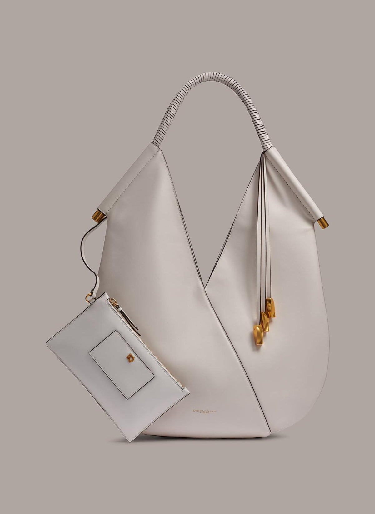 Donna Karan Shoulder And Hobo Bags | Women BALDWIN LARGE SHOULDER BAG Brilliant White