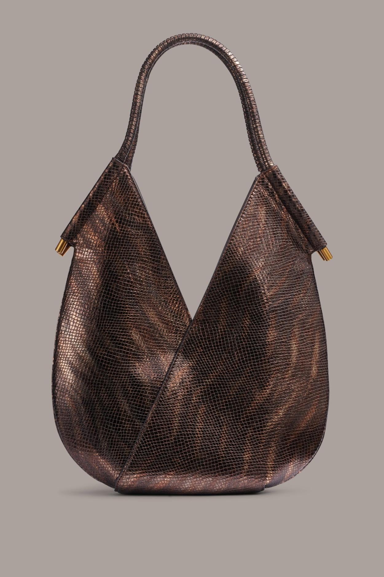 Donna Karan Shoulder And Hobo Bags | Women BALDWIN MINI SHOULDER Snake Gold