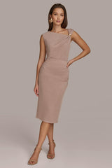 Donna Karan Skirts | Women CRINKLE RUCHED SKIRT Mink