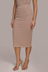 Donna Karan Skirts | Women CRINKLE RUCHED SKIRT Mink