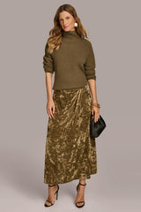 Donna Karan Skirts | Women DISTRESSED VELVET SKIRT Beech