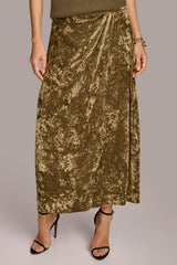 Donna Karan Skirts | Women DISTRESSED VELVET SKIRT Beech