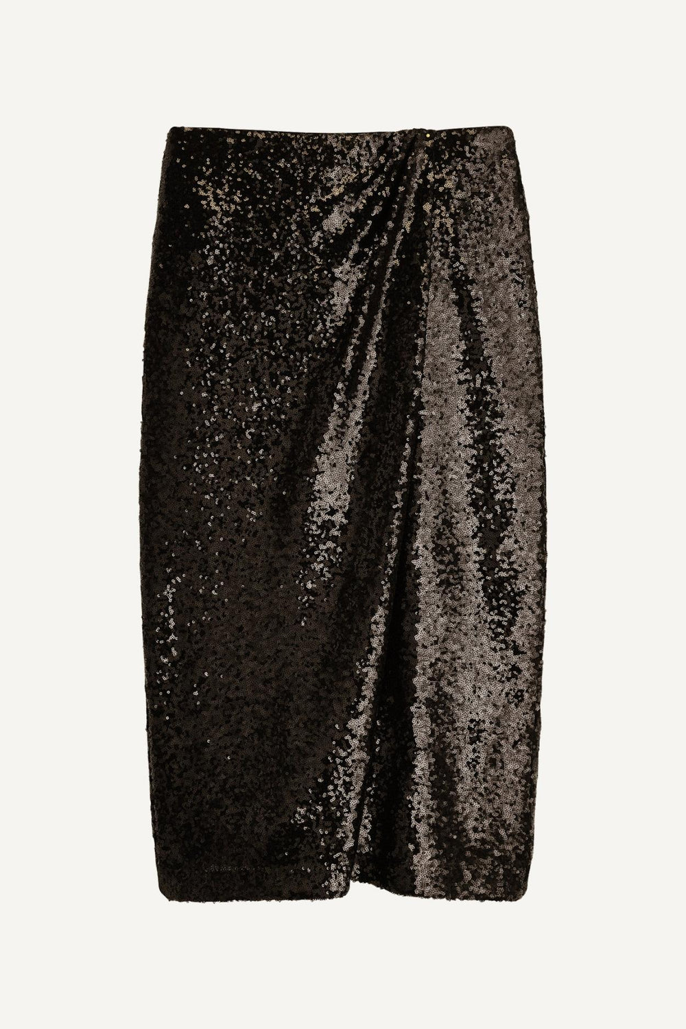 Donna Karan Skirts | Women FAUX WRAP SEQUIN SKIRT Black