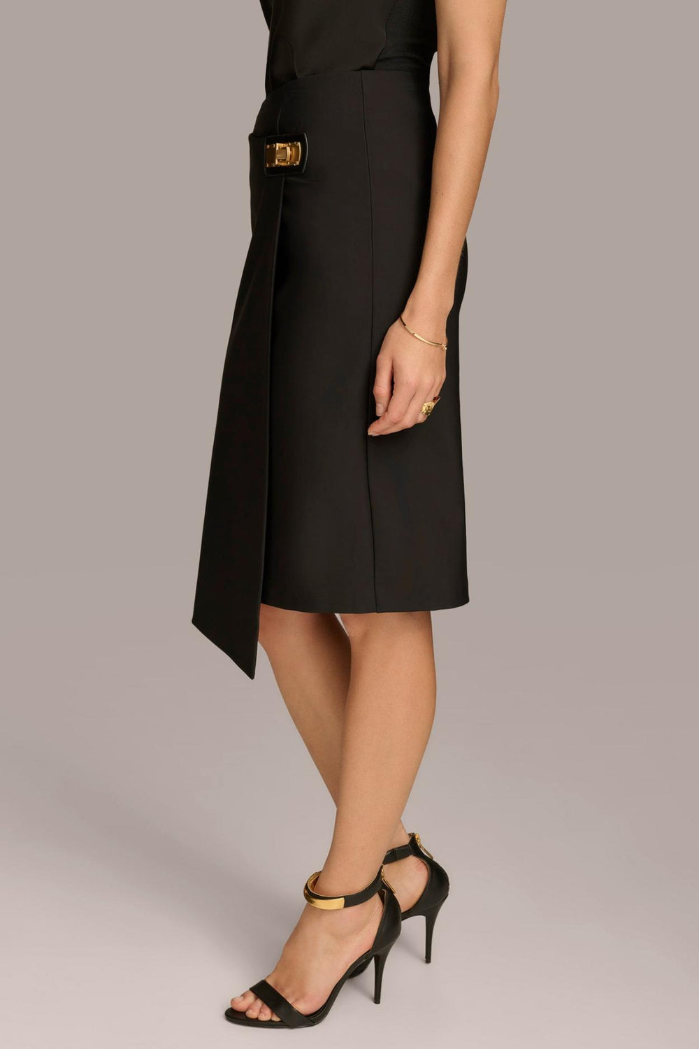 Donna Karan Skirts | Women PENCIL SKIRT WITH BUCKLE DETAIL Black