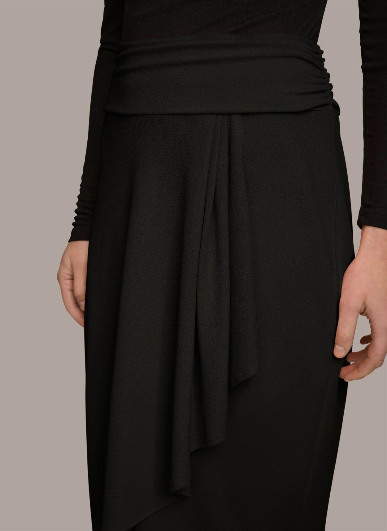Donna Karan Skirts | Women RUCHED SKIRT Black