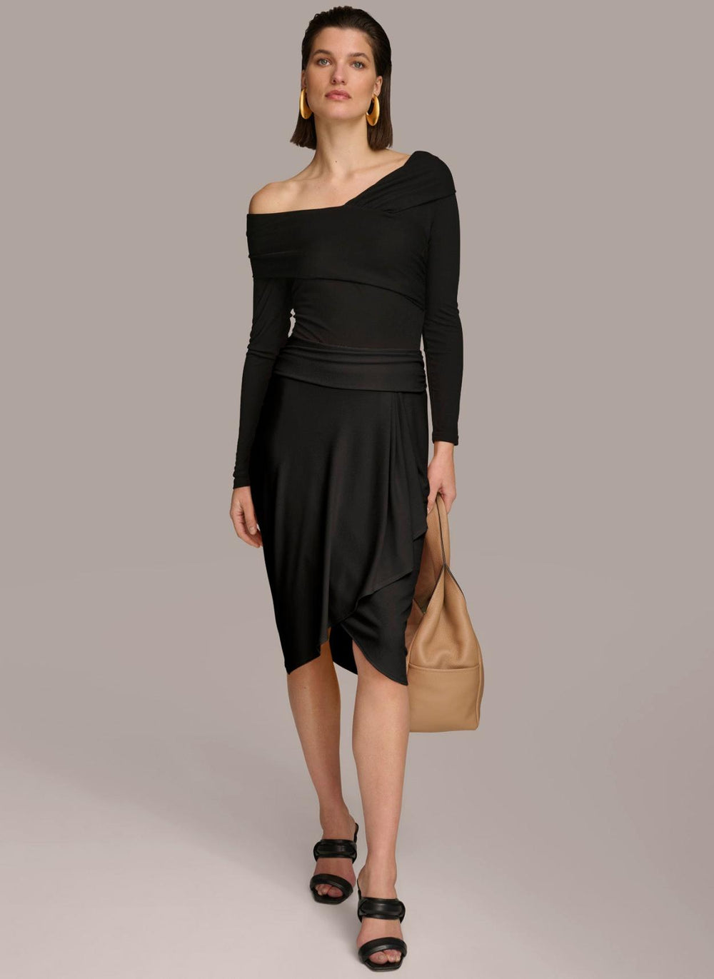 Donna Karan Skirts | Women RUCHED SKIRT Black
