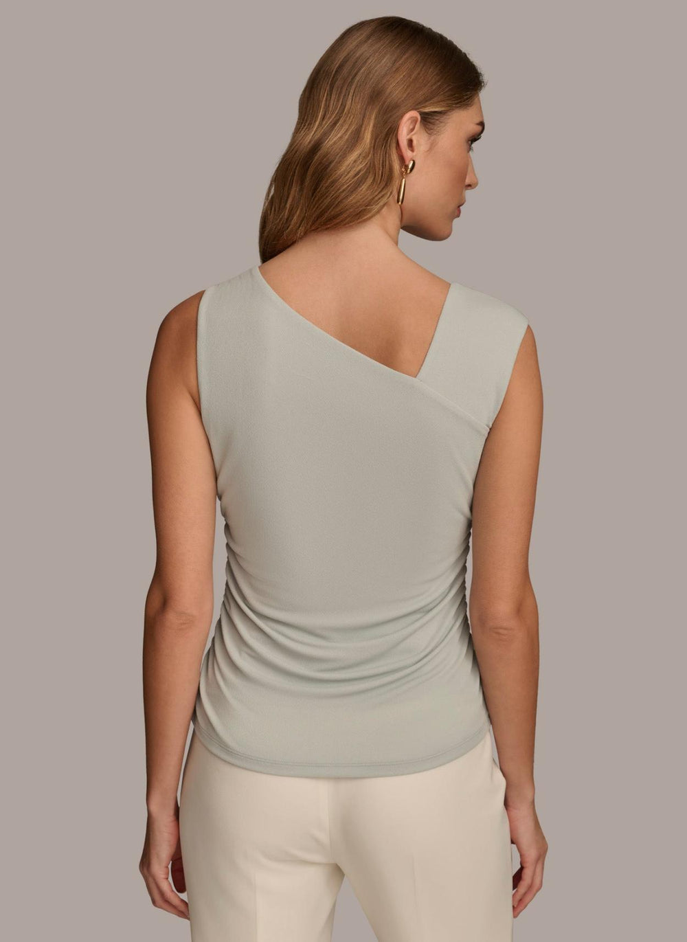 Donna Karan Sweaters And Tops | Women ASYMMETRICAL TOP WITH HARDWARE Blue Frost