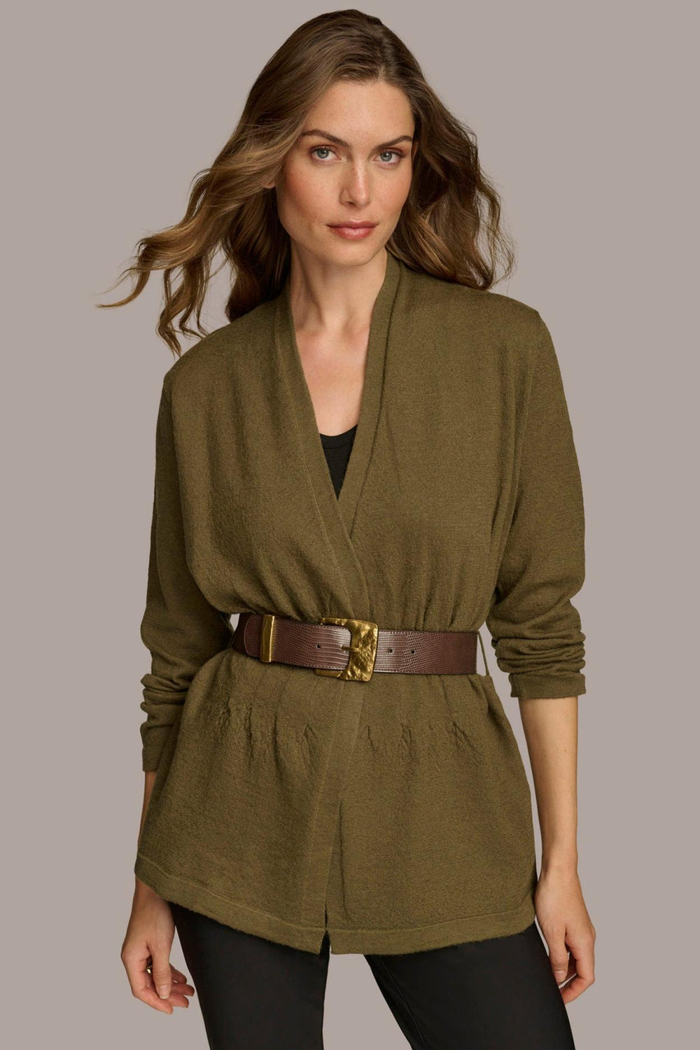 Donna Karan Sweaters And Tops | Women BELTED SWEATER Beech