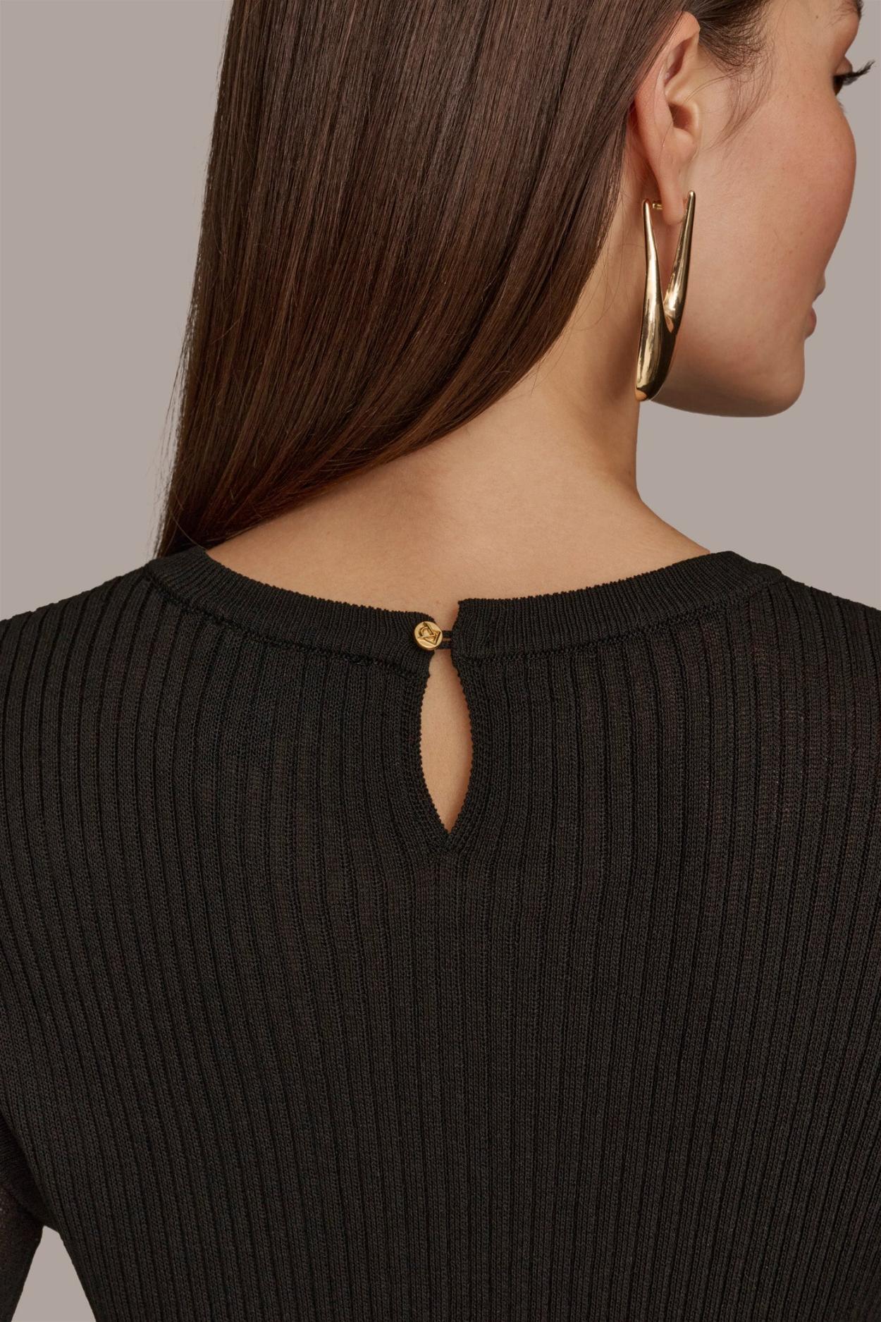 Donna Karan Sweaters And Tops | Women CREW NECK TOP Black