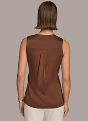 Donna Karan Sweaters And Tops | Women DRAPE NECK WITH SIDE TIE TOP Canyon