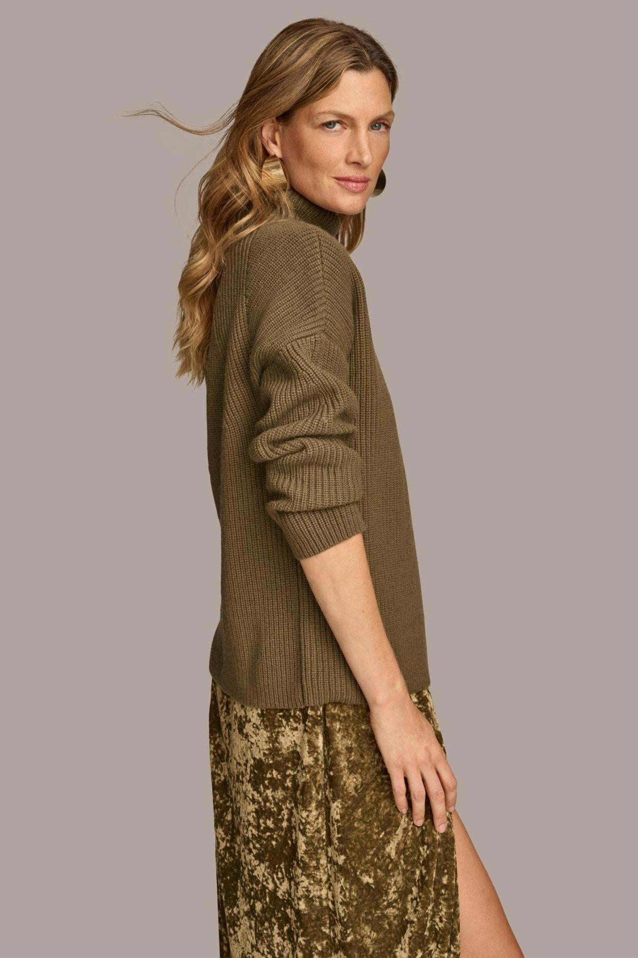 Donna Karan Sweaters And Tops | Women DROP SHOULDER SWEATER Beech