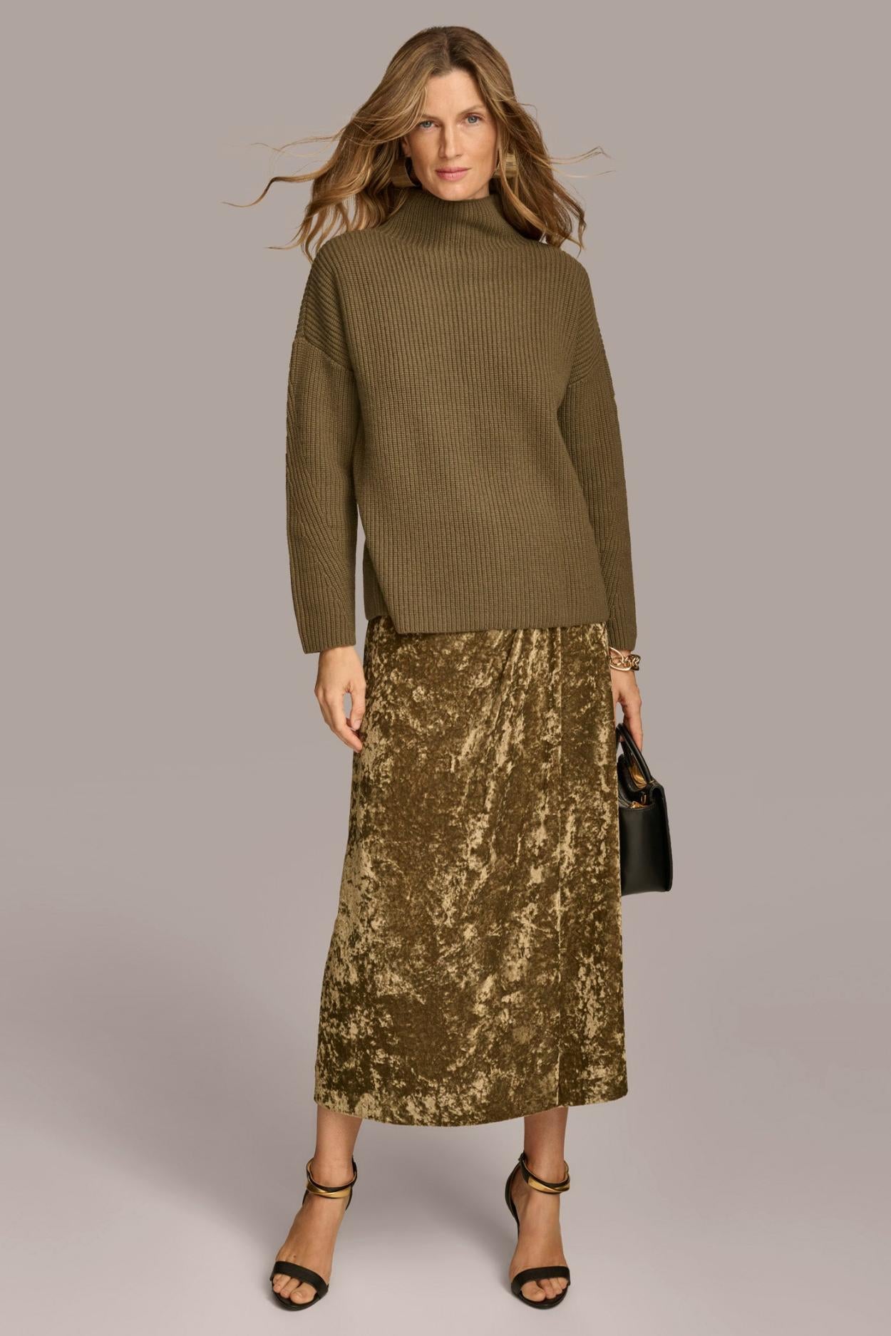 Donna Karan Sweaters And Tops | Women DROP SHOULDER SWEATER Beech